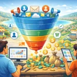 Schema funnel di vendita a 4 fasi per PMI calabresi — Digital Mission Catanzaro.